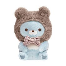 산엑스 리락쿠마 차이로이코구마 꽉 인형 아오이코늑대