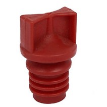 에어커플러 에어호스 니플 원터치 공기 압축기 용 18mm 직경 수나사 플라스틱 오일 브리더 캡 빨간색, 없음