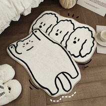 고양이발매트 강아지 발매트 냥냥이러그 아이방 주방 욕실 현관 침실 미니 러그 미끄럼방지, 냥냥댕댕러그_냥냥이