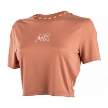 [국내발송] 나이키 NIKE 여성 NSW 슬림 크롭 나이키 에어 티 면소재 에어 스우시 로고 프린트 슬림핏 헬스 요가 필라테스 DN5852-215