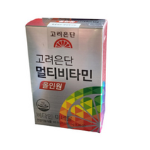 고려은단 멀티비타민 올인원 60정 대용량 데일리 순위 남녀공용 청소년 여성 남성 20대 30대 40대 천연 종합 멀티비타민 영양제 추천 효능 홈쇼핑 유재석 비타민, 6개
