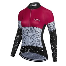 Kafitt-여성용 긴팔 셔츠 로드 바이크 블라우스 경량 스포츠 라이딩 의류 전문가용 팀 재킷 여름, [09] 4XL, [06] 3476