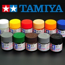 타미야 아크릴 도료 모음 TAMIYA 프라모델 건담도색 건프라 밀리터리, 아크릴 X-18 블랙반광