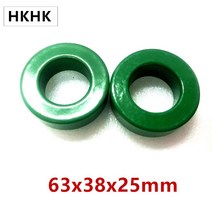 페라이트코어 63X38X25mm 토로 이달 변압기 코어 인치 코드 노이즈 필터 토 로이드 구멍 38mm, 4.10PCS