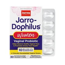 Jarrow Formulas 자로우 도피러스 우먼 여성용 버지널 유산균 100억 30 베지캡슐 x 6세트 6개월분, 6개, 30정