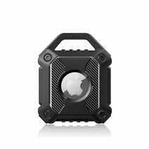 LYXLOVERI 방수 에어태그 키 홀더 케이스 경량 긁힘 방지 분실 하드 풀 바디 충격 수하물 개 목걸이 백팩 애플 에어 태그 트래커 키링 (블랙 1팩) [미국 직배송], Black 1Pack