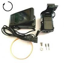 재봉틀 오바로크 미싱 220v 100w 범용 재봉 모터 알루미늄 홈 모터 ( 액세서리 용 발 페달 컨트롤러 포함), 갈색