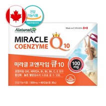 코엔자임 큐텐 Q10 100mg 항산화제 프리미엄 코큐텐 포뮬러 코큐10 비타민 A B1 B2 B6 C E 항산화 높은 혈압 감소에 좋은 영양제 캐나다 60캡슐 2개월분, 60캡슐 x 1개