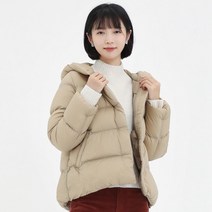 경량패딩 유니클로 여성용 프리미엄 라이트 다운 플러피 후드 자켓 라이트 웜 휴대용 방수