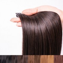 제니퍼 땋기 붙임머리 천연 기본칼라 22인치 한피스, 3[자연갈색]