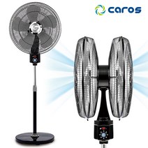 캐로스 더블헤드 20인치 360도 회전 양방향 선풍기 CAF-TWG20 그레이, 더블헤드 360도 회전형 CAF-TWG20, 단품