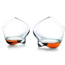 온더락잔 크리스탈 강화 유리 컵 글랜캐런글라스 하이볼잔 top design rock glass 코냑 브랜디 snifters revolve 월링, 2 개 바위 유리, 235ml