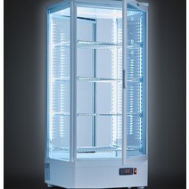 전기 온장고 캔커피 쌍화탕 음료수 편의점 약국 온열, 78L 블랙 LED 4단