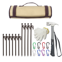 뉴룩 캠핑 단조팩 10개 망치 가방 카라비너 장갑 세트