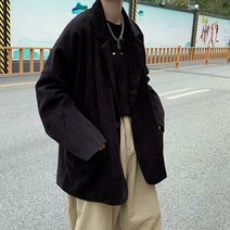 xingLian봄과 가을 자켓 남성 솔리드 컬러 웜 슈트 일본 심플 얼짱 루즈 캐주얼 다목적 하라주쿠 자켓