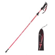 코믈리 초경량 듀랄루민 접이식 5단 등산스틱 2개, 핑크, 롱, 핑크