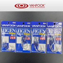 밴푹 지깅바늘 GR-71 어시스트훅 빅게임 방어 부시리 바늘, #8/0, 1개