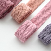 C243 아크릴 바인딩 리본 부자재, 핑크6, 2cm
