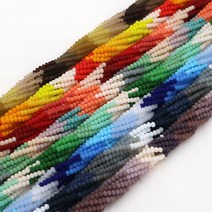 2mm 무광 그라데이션 크리스탈 론델컷 / 팔찌재료/DIY, 레드