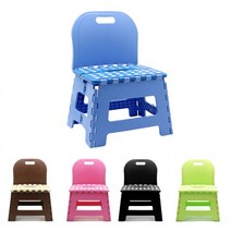 mh_스툴 보조의자 휴대용 낮은 접이식 등받이 간이, 소/블루