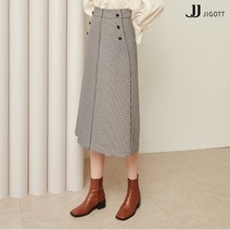 JJ지고트 버튼 포인트 A라인 스커트 GMAA0SK10