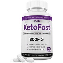 순수 케토 빠른 알약 고급 bhb 케톤 생성 보충제 남성 여성을 위한 실제 외인성 케톤 60 캡슐, 60개(1팩)