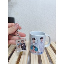 찬원이 귀여운 커파잔 사진 랜덤 천원긋즈 고급세라믹 1P 사진 랜덤 + 귀여운 열쇠고리 1Panhthat