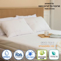 세컨투넌 도톰한 프리미엄 텐셀 방수 매트리스커버 밴드형 퀸