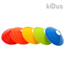 키더스 접시콘 낱개 칼라콘 허들콘 유아체육 교구 거치대 보관가방, 접시콘(그린)