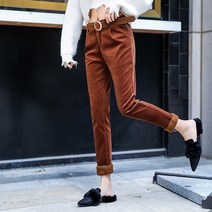코르덴 바지 베이지컬러 기모 여성 겨울 가을 와이드 루즈핏 스트레이트핏 일자 골덴 두꺼운 배기팬츠 2331295705