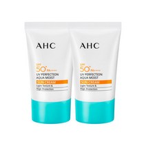스킨케어 AHC 내추럴 퍼펙션 아쿠아 모이스트 선크림 50ml x2(1036010)