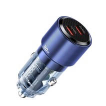 Toocki 24v 단일 65w PD PPS 차량용 초고속충전기 시거잭 c타입시거잭 2구시거잭, 불루