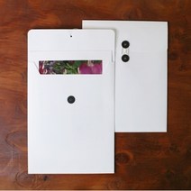 단추봉투(대) 5장/심플봉투 사진정리봉투 단추봉투, A4크라프트