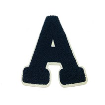 영화사 알파벳 A 뽀글이 겨울 와펜, 1개, 네이비