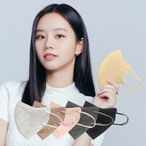 [TS가드 혼합구성] 스마트핏 KF-94 마스크 100매 (베이지+코랄핑크+그레이+화이트+블랙), 대형