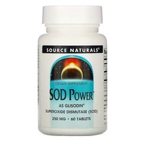 소스내추럴스 SOD 파워 250mg 60정, 1개, 1