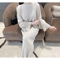 울 케이프 판초 가오리 니트 (3col)