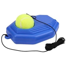 개인 테니스 연습기 초보자 커버 그립 스윙 백보드 댐프너 장 기 고무줄 뎀프너 테이프 원 버트캡 라켓 볼 머신, H, 라켓+테니스베이스+공