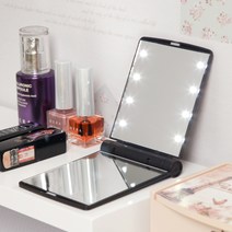접이식 LED조명 손거울/휴대용 여성사은품용 조명거울