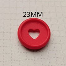 새로운 반투명 플라스틱 바인딩 링 100PCS23MM 버섯 구멍 노트북 반투명 버튼 DIY 바인딩 버튼 바인딩 CD, 03 빨간