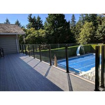 계단난간 304 스테인레스 베란다 유리 가드 실내외 다락방 난간 펜스 모던 글라스 계단 손잡이 기둥, 베이킹 블랙 플러스 25위안/개