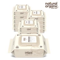 [네츄럴오가닉] 아기물티슈 프리미엄 엠보싱 휴대용 캡형30매[12팩], 상세 설명 참조, 제품명:프리미엄 엠보싱 캡형30매12팩