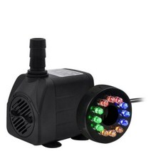 수중모터펌프 수족관 자동 지하수 220V 10W 미니 워터 펌프 12 색 LED 라이트 울트라 조용한 잠수정 물 분수 펌프 물고기 연못 탱크, With 12 Color LED, EU Plug