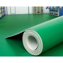 미끄럼방지 PVC 매트 사무실 방수 난연 실내 발판, 블루 - 두께 1.8mm 2x5m