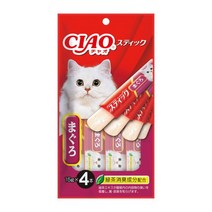 이나바 챠오 츄루스틱 고양이 간식 60g, 12개입, 참치