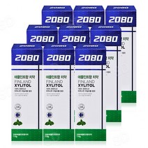 2080 애플민트향 자일리톨 치약 110g 9개
