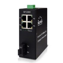 솔텍 SFC300S-SCS 메가 4포트 싱글 SC 1포트 TX RX 광 스위치 허브