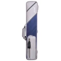 당구 큐 케이스 7홀 개인큐 당구가방 당구용품 관리용품 큐대 관리, D 섹션 7 홀 옥스포드 천 그레이 블루 폴 가방 1