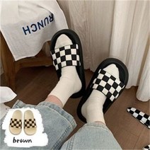 ONM 슬리퍼 실내화 체크 앰보싱 교실 회사 통굽