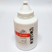 아크릴물감 STUDIO 500ml 36칼라 택1/ 대용량 낱색 학교 학원 학생 전문가용 화방용품 미술준비물 공예재료, 104 Titanium White